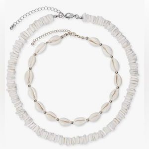 Une Douce Puka Shell Choker Necklace Set Beach